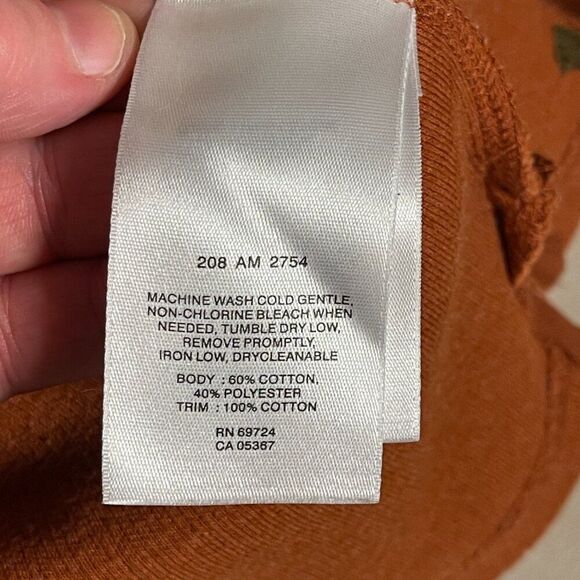 Columbia Men's Half Zip Long Sleeve Pullover Burnt Orange Large - Picture 9 of 9